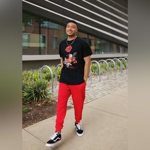 Red Fashionnova Jogger